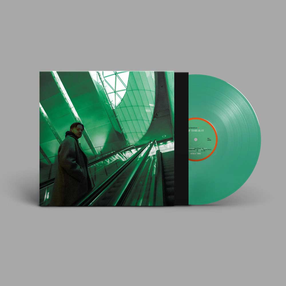 DJ Seinfeld - If This Is It (Vinyl LP Transparent Green) Vinyl record with transparent green disc and cover featuring a person in a futuristic setting