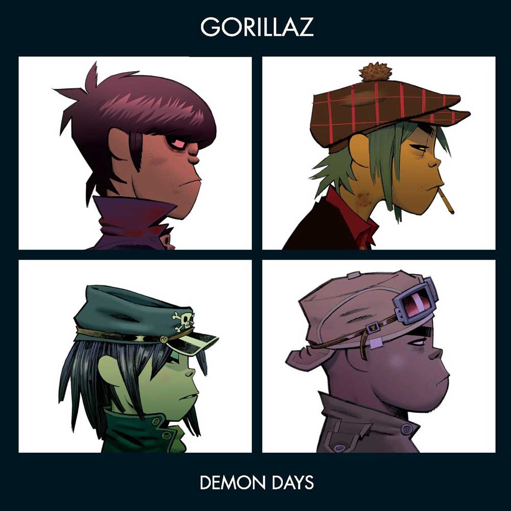 Gorillaz - Demon Days (Vinyl LP - Green, Purple & Red, Limited Edition Hand Pressed)