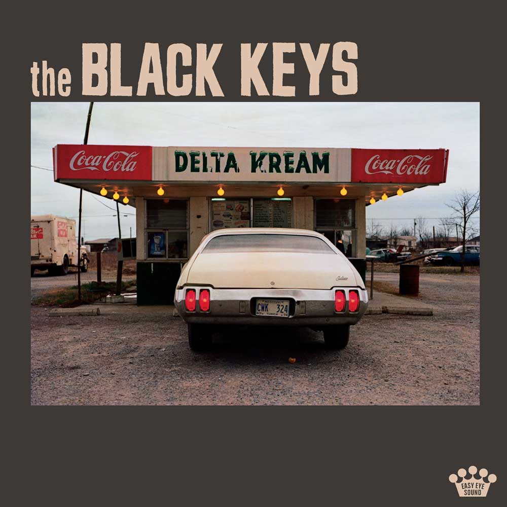 The Black Keys - Delta Kream Vinyl 2LP Record cover with diner and old car on front cover