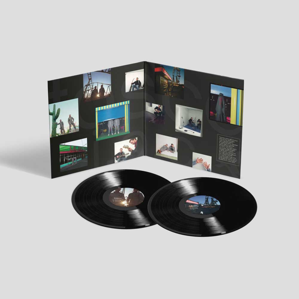 Tosca - J.A.C. (Vinyl 2LP) gatefold record cover open showing the inside spread and 2 records