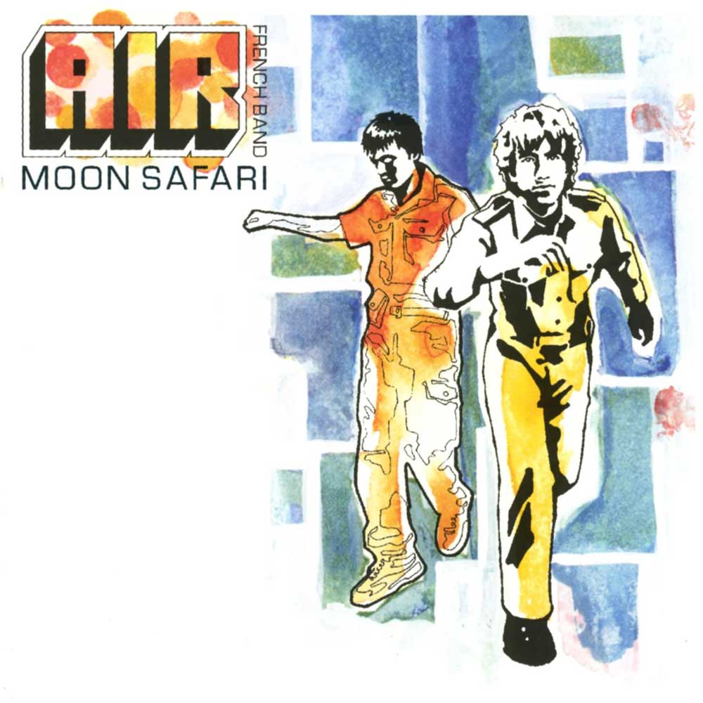 AIR - Moon Safari (Vinyl LP 180g) Record album cover artwork design