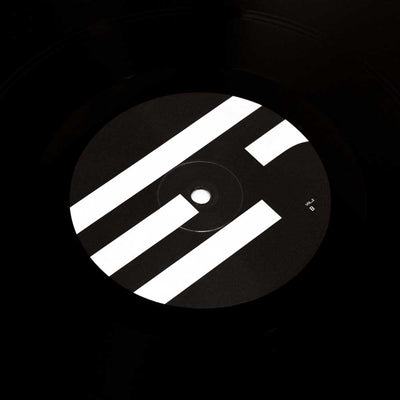 Alva Noto - Xerrox Vol. 2 (Vinyl 2 LP) A close-up of a vinyl record label with the bold white Xerrox Vol. 2 logo on a black background.