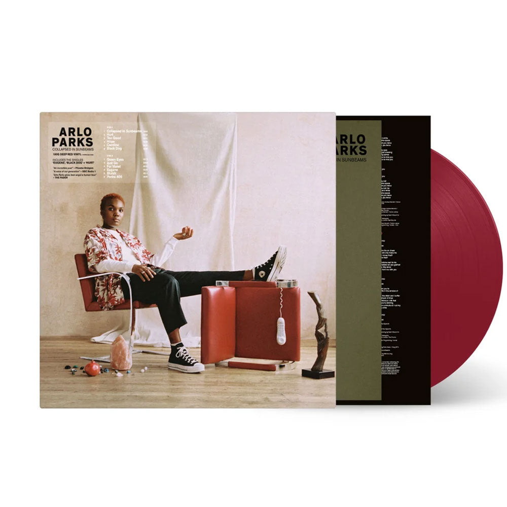 arlo parks collapsed in sunbeams deep red vinyl lp 180g