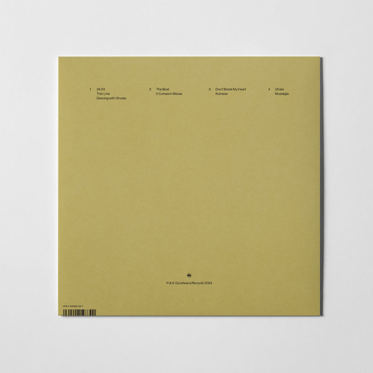 The back cover of Hania Rani Nostalgia Live Vinyl 2LP record