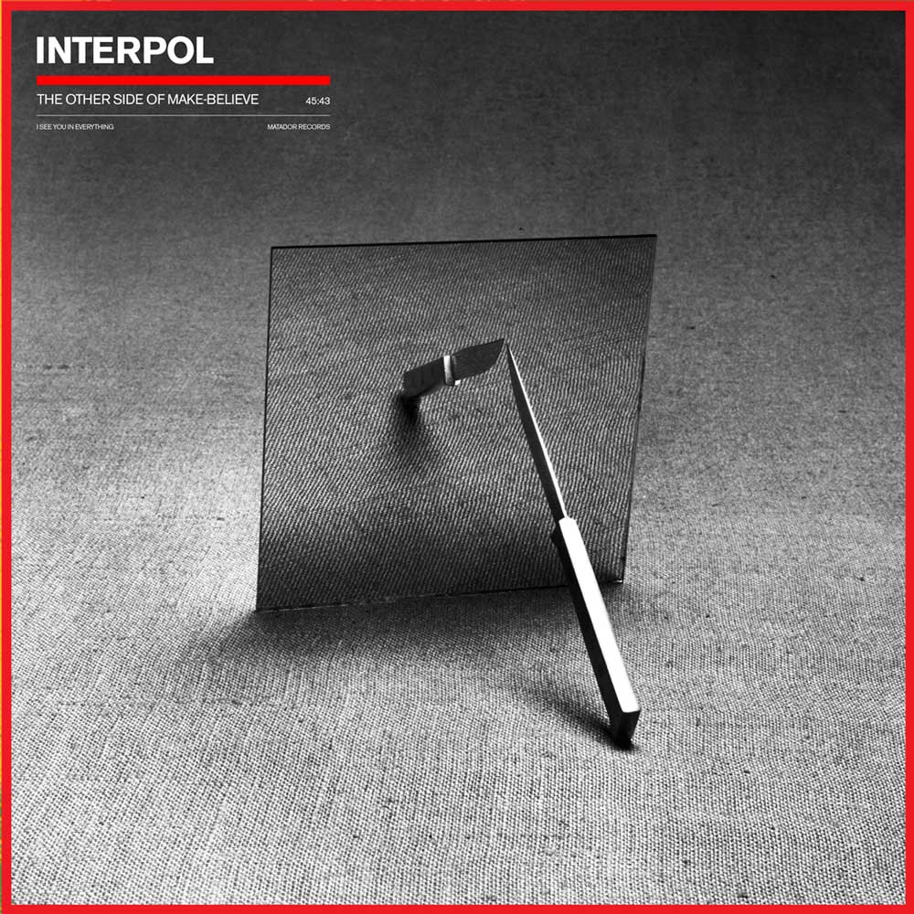 Interpol – The Other Side Of Make-Believe (Vinyl LP) Album cover for Interpol's 'The Other Side of Make & Break' with a seesaw on a textured surface.