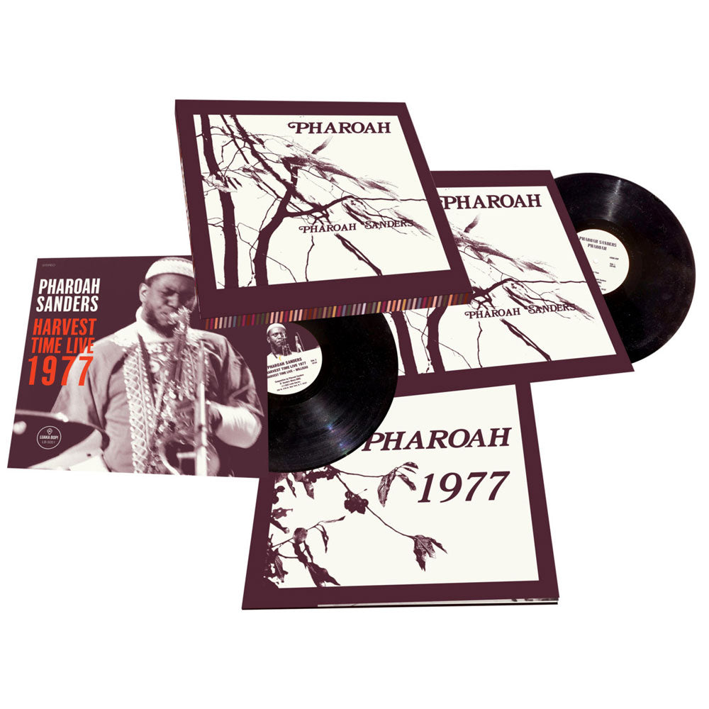 Pharoah Sanders - Pharoah Delux Vinyl 2LP Box set with stunning 24 page booklet and listening notes for this seminal record recorded in 1977