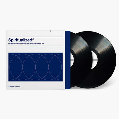 Spiritualized - Ladies And Gentlemen We Are Floating In Space (Vinyl 2LP) Vinyl record with its sleeve featuring the band's 'Spiritualized' logo on a white background.