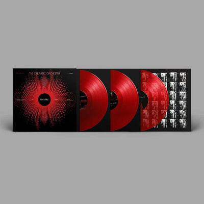 The Cinematic Orchestra - Every Day Vinyl (3LP) 20th Anniversary Vinyl record set with black and red design on a gray background